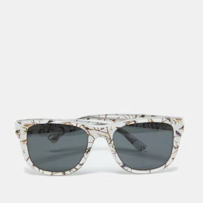 Pre-owned Dolce & Gabbana White Bird Print/grey Dg4284 Wayfarer Sunglasses