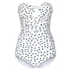 Dolce & Gabbana Polka-dot Strapless One-piece Swimsuit