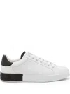 Dolce & Gabbana Sneakers From The Portofino Line In Calfskin In White