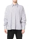Dolce & Gabbana White Black Stripe Button Down Casual Shirt