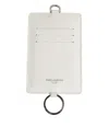 Dolce & Gabbana White Calf Leather Lanyard Logo Card Holder Men Wallet In White