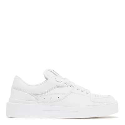 Dolce & Gabbana White Calf Leather Sneakers