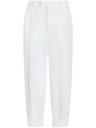Dolce & Gabbana White Canvas Pant