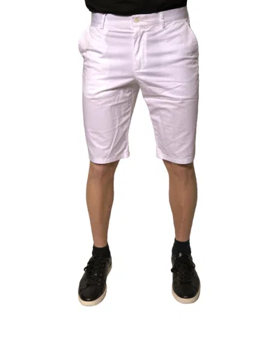 Pre-owned Dolce & Gabbana White Chinos Cotton Stretch Casual Men's Shorts ()