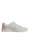 Dolce & Gabbana Portofino Leather Low-top Sneakers With Lateral Lettering Logo
