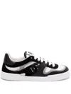 Dolce & Gabbana White Colour Block Lace Up Sneakers