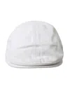 Dolce & Gabbana White Cotton Cloth Newsboy Hat Men's Men In White
