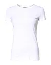 Dolce & Gabbana White Cotton Crew Neck Short Sleeves T-shirt In White