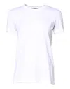 Dolce & Gabbana White Cotton Crew Neck Short Sleeves T-shirt In White