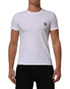 Dolce & Gabbana White T-shirt With Embroidered Logo In White