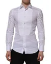 Dolce & Gabbana Poplin Long-sleeved Shirt In White