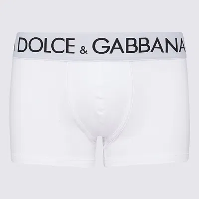 Dolce & Gabbana 棉质混纺平角内裤两件套 In White