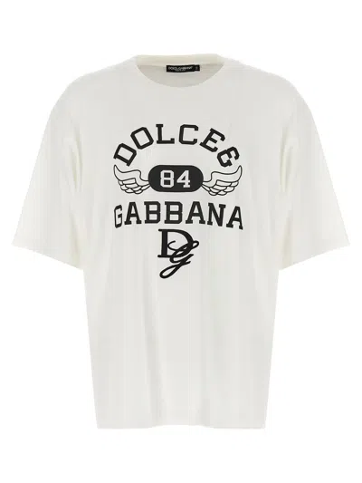 Dolce & Gabbana Men Cotton T-shirt In White