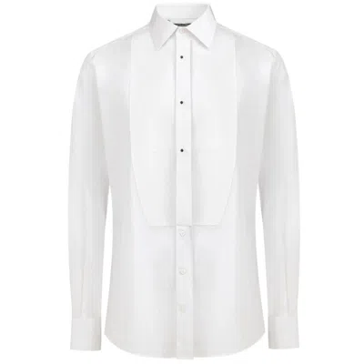 Dolce & Gabbana White Cotton Men's Shirt