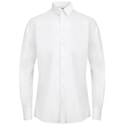Dolce & Gabbana White Cotton Men's Shirt