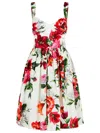 Dolce & Gabbana White Cotton Poplin Dress