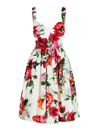 DOLCE & GABBANA VESTIDO CORTO - BLANCO
