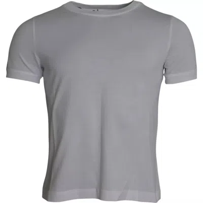 Pre-owned Dolce & Gabbana White Cotton Round Neck Short Sleeve Men's T-shirt ()