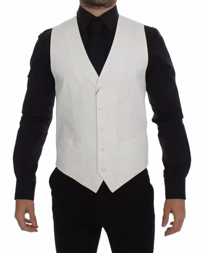 Dolce & Gabbana Classic Single-breasted Waistcoat In White