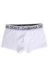 Dolce & Gabbana White Cotton Stretch Regular Boxer Underwear In White