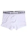 Dolce & Gabbana White Cotton Stretch Regular Boxer Underwear