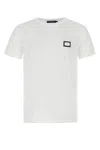 Dolce & Gabbana Logo Plate Crewneck Cotton T-shirt