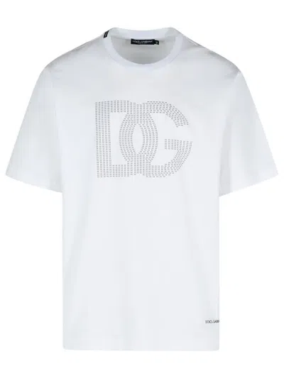 DOLCE & GABBANA DOLCE & GABBANA WHITE COTTON T-SHIRT