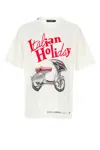 Dolce & Gabbana Italian Holiday Print Jersey T-shirt In White
