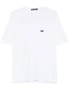 Dolce & Gabbana Crew Neck T-shirt In White With Logo In White