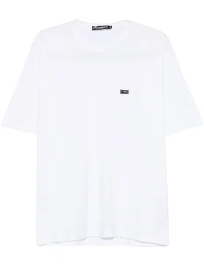 DOLCE & GABBANA DOLCE & GABBANA WHITE COTTON T-SHIRT