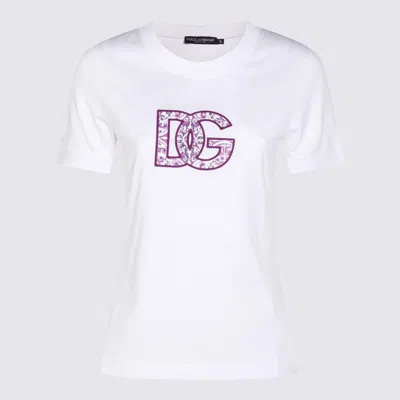 DOLCE & GABBANA DOLCE & GABBANA WHITE COTTON T-SHIRT