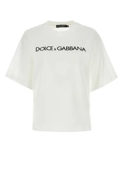 Dolce & Gabbana White T-shirt With Logo