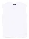 Dolce & Gabbana White Cotton T-shirt With Emboridered Logo In White