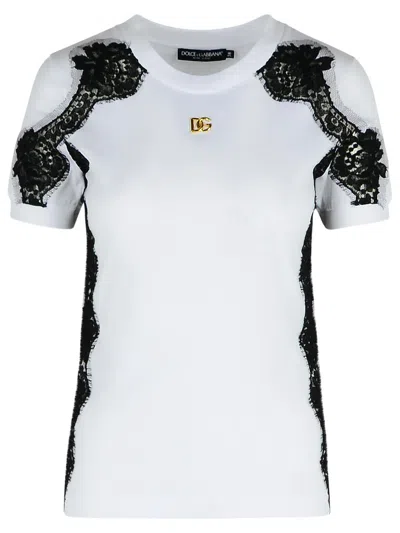 Dolce & Gabbana White Cotton T-shirt Women