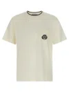 Dolce & Gabbana Pocketed Ribbed Neck T-shirt In Neutral