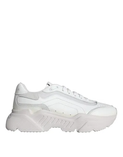 Dolce & Gabbana White Daymaster Calf Leather Sneakers Shoes