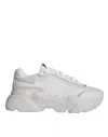 Dolce & Gabbana White Daymaster Calf Leather Sneakers Shoes In White