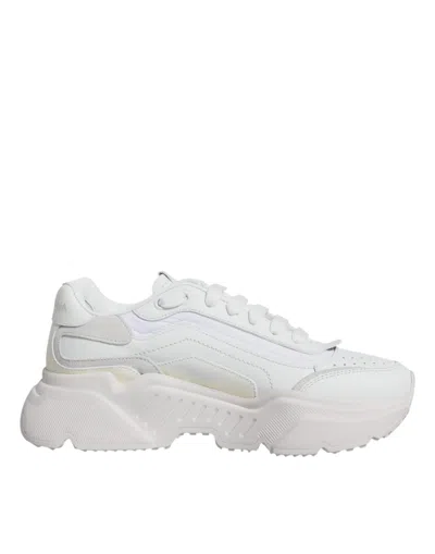 Pre-owned Dolce & Gabbana White Daymaster Low Top Sneakers Women's Shoes ()