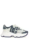 Dolce & Gabbana Daymaster Nylon And Denim Sneakers In White