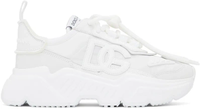 Dolce & Gabbana White Daymaster Sneakers In 80001 Bianco