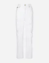 Dolce & Gabbana Cut-out Boyfriend Denim Jeans In Multicolor