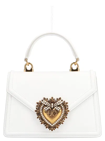 Dolce & Gabbana White Devotion Crossbody Bag