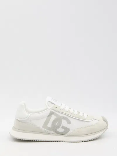 DOLCE & GABBANA DOLCE & GABBANA WHITE DG CUSHION SNEAKERS