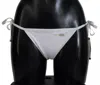 Dolce & Gabbana Dg Plaque Tied Bikini Bottom In White