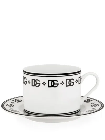 DOLCE & GABBANA WHITE DG TEA SET