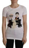 Dolce & Gabbana White #dgfamily Patch Top Cotton T-shirt