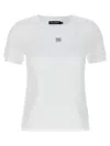 Dolce & Gabbana White Jersey Dg Logo Plate T-shirt In White