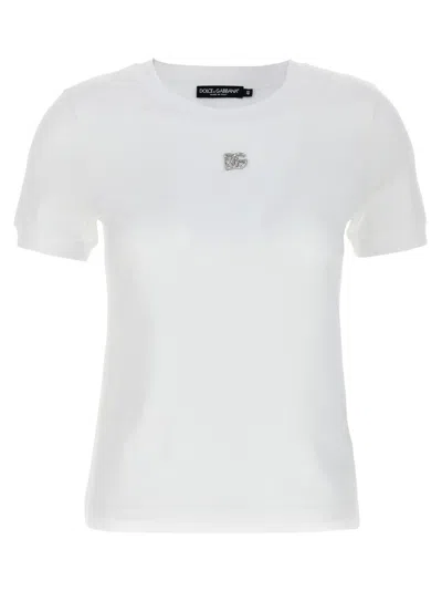 DOLCE & GABBANA WHITE ESSENTIAL T-SHIRT