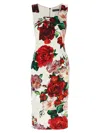 Dolce & Gabbana White Dress With Floral Print In White