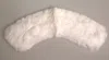 Dolce & Gabbana White Fur Shoulder Collar Wrap Shawl Scarf